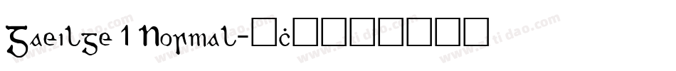 Gaeilge 1 Normal字体转换